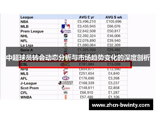 中超球员转会动态分析与市场趋势变化的深度剖析