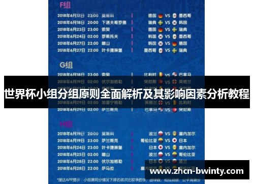 世界杯小组分组原则全面解析及其影响因素分析教程